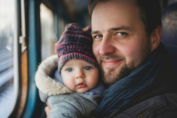 Obraz premium AI generated photo of cute charming baby in zoo learn about the world