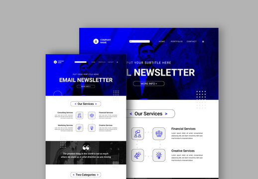 Business Email Newsletter Template