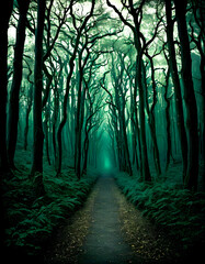 Fototapeta premium Mysterious Forest Path.