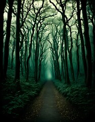 Fototapeta premium Mystical Forest Path.
