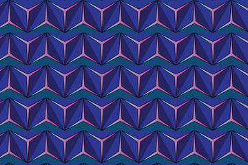 A abstract seamless geometric shape pattern design