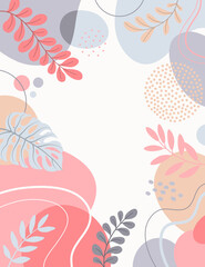 Spring background with beautiful. abstract backgrounds. space for text. for posters, cover design templates.wallpapers with spring leaves.