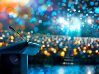 Closing Remarks  A brightly lit scene of closing remarks at the seminar