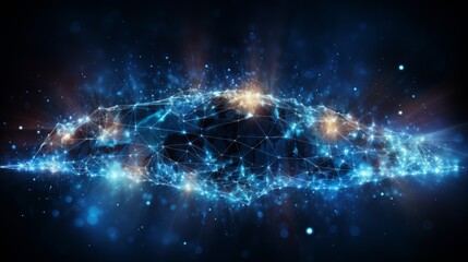 Global network connectivity  ai, high speed data transfer, cyber tech, information exchange