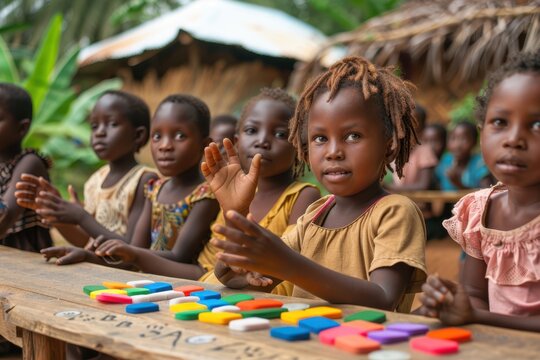 Diverse Group of Students Engaged in Sign Language Learning at School for Comprehensive Language Education
