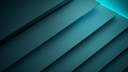 Modern and elegant design with diagonal turquoise shapes in abstract background