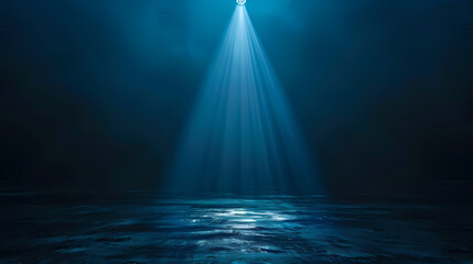 The stage under the spotlight