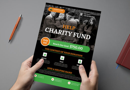 Charity Fund Flyer Template