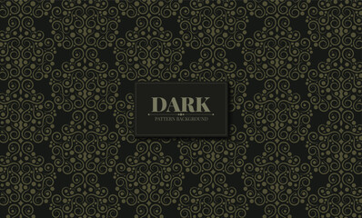 dark ethnic seamless pattern template