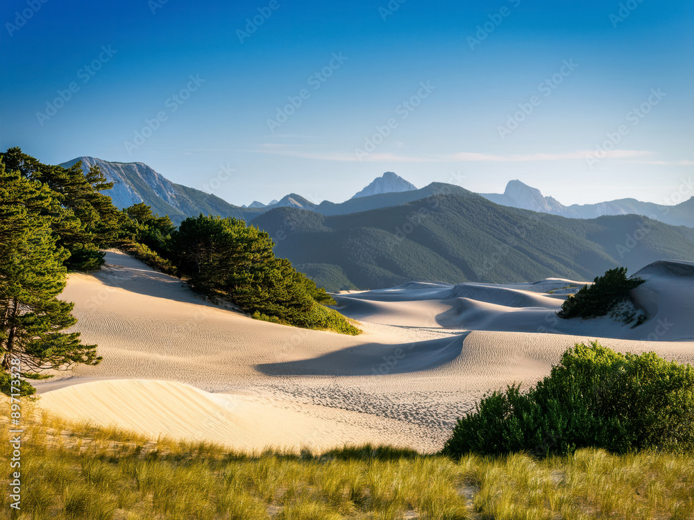 Wall mural landscape with sand dune