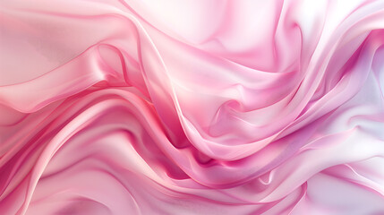 Fototapeta premium Pink lightweight fabric mesh, texture of the fabric, beautifully draped background. generative ai 