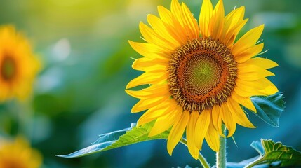 Obraz premium Macro shot of sunflower
