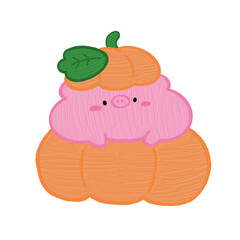 illustration of a child with a cake