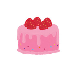 cake with strawberry