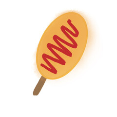 sausage on a fork