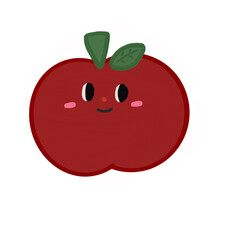 red apple cartoon