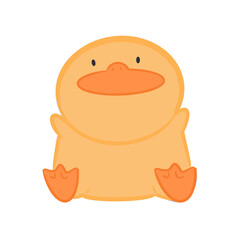 cartoon  yellow duck 
