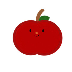 one red apple