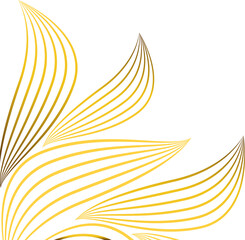 abstract golden floral decoration