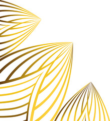abstract golden floral decoration