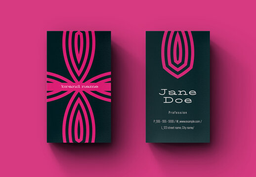 Minimal Personal Business Card Layout