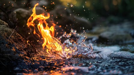 Fototapeta premium Fire and Water.