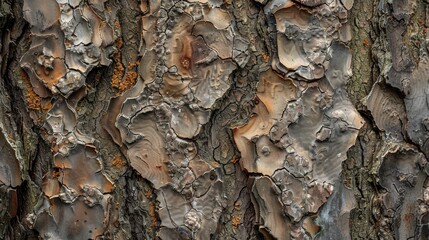 Detailed view of tree bark patterns