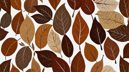 Abstract pattern suitable for printing. oil painting pattern in a small leave. Little leave. white background.