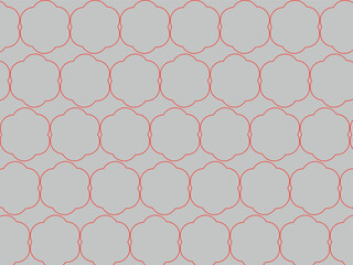 A abstract seamless geometric shape pattern design