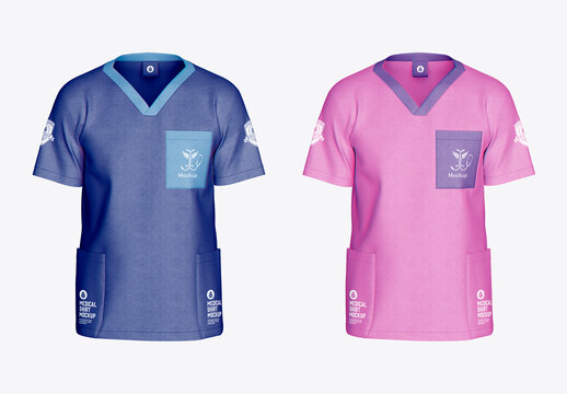 Unisex Medical Shirt Mockup