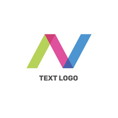 Abstract shapes logo design vector file