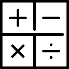 Obraz premium Calculator Buttons Icon