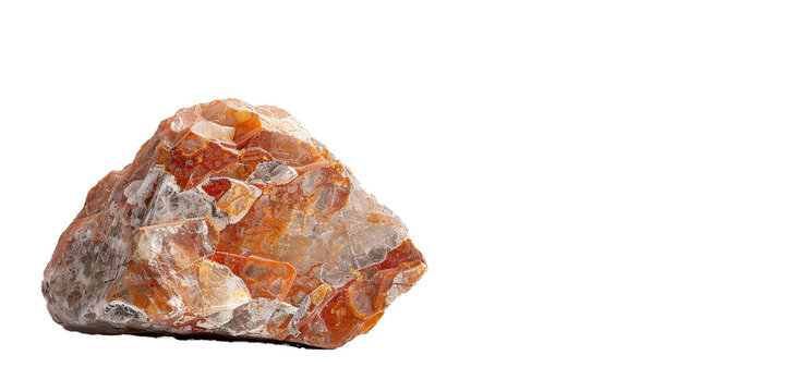 A large rock with a white background