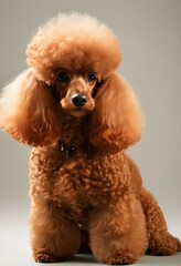 A portrait of a Poodle