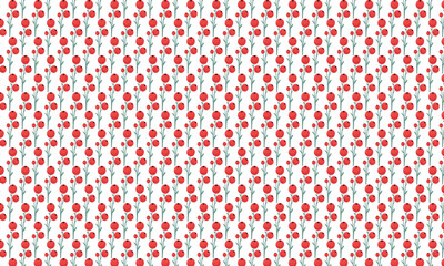 A unique seamless floral and leaf pattern design