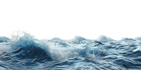 The ocean is calm and peaceful