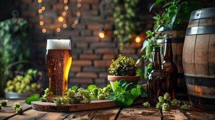 DIY enthusiast brewing homemade beer or wine, showcasing the blend of culinary skills and craftsmanship