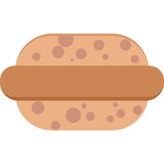 Cupcake vector icon in flat style 
