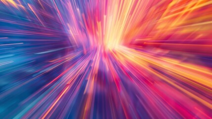 Abstract background with colorful light beams converging, creating a sense of speed and energy