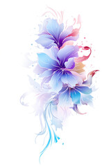 Obraz premium Radiant Watercolor Orchid Odyssey Seamless Watercolor Magnolia Majesty