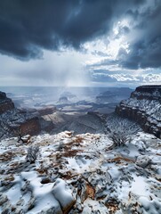 Unusual Precipitation: Winter Monsoon Over Snowy Terrain