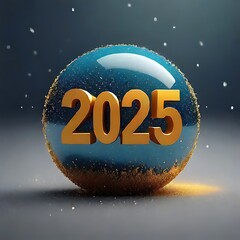 2025 Happy New Year within a three-dimensional sphere