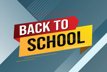 back to school word concept vector illustration with modern 3d style for store big sale landing page template ui web mobile app poster banner flyer background gift card coupon label wallpaper

