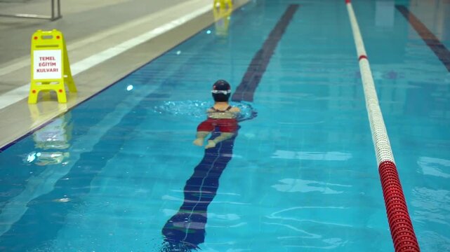 Paralympic swimmer prepares for Paris 2024 Paralympic Games. Amputee Athletes.