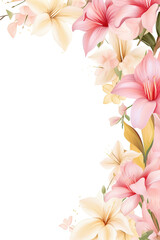 Obraz premium Botanical Watercolor Calla Lily Canopy Ethereal Watercolor Lotus Bliss