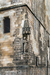 The Belfry in Amiens (Le Beffroi d'Amiens, dating from 15C). Le Beffroi d'Amiens is a UNESCO World Heritage site. Amiens, Picardy, Somme, France.