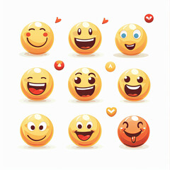 Fototapeta premium emoji illustration