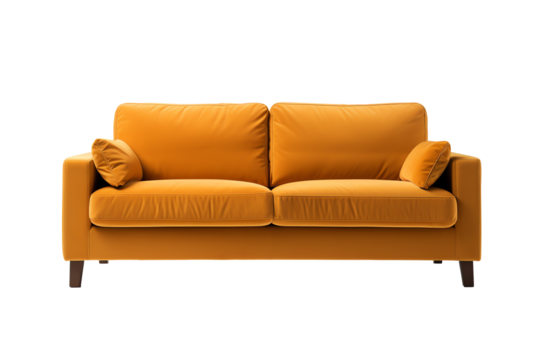 a couch with pillows on it