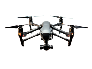 a drone with camera and lens