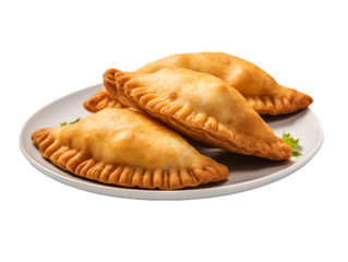 a plate of fried pastries